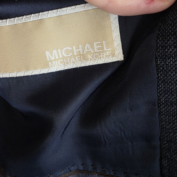 Michael Kors Deep Navy Textured Two-Button Sport Coat 42L NEW - Picture 12 of 16